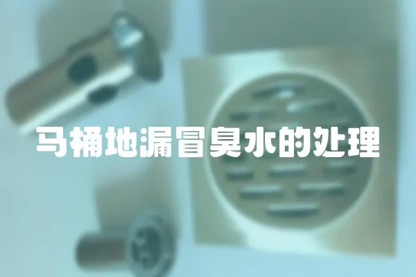 馬桶地漏冒臭水的處理