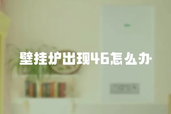 壁掛爐出現(xiàn)46怎么辦