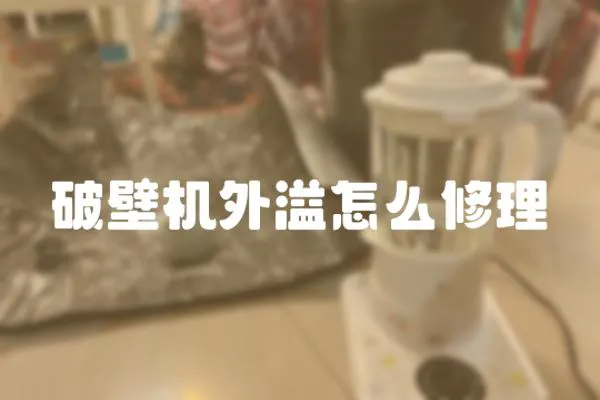 破壁機外溢怎么修理