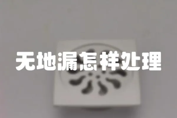 無地漏怎樣處理