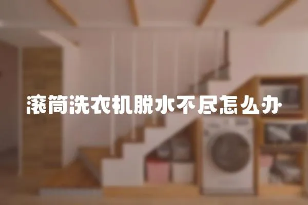 滾筒洗衣機脫水不盡怎么辦