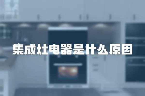 集成灶電器是什么原因