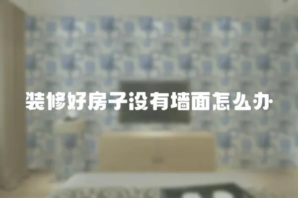 裝修好房子沒有墻面怎么辦