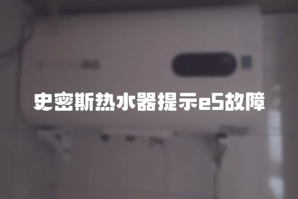 史密斯熱水器提示e5故障