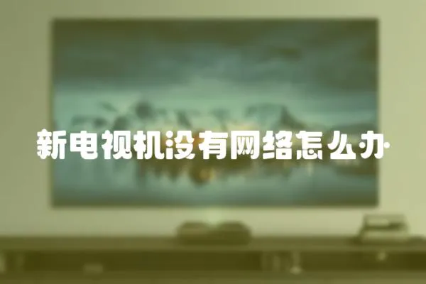 新電視機沒有網絡怎么辦