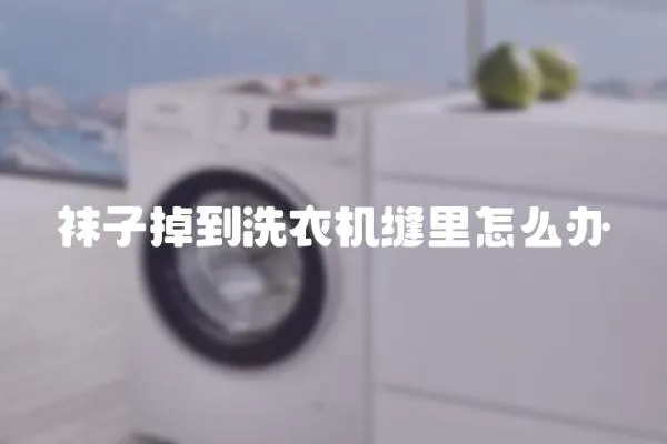 襪子掉到洗衣機縫里怎么辦