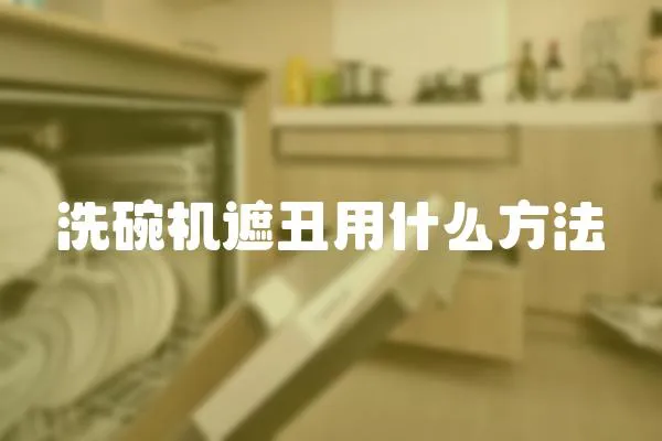 洗碗機遮丑用什么方法
