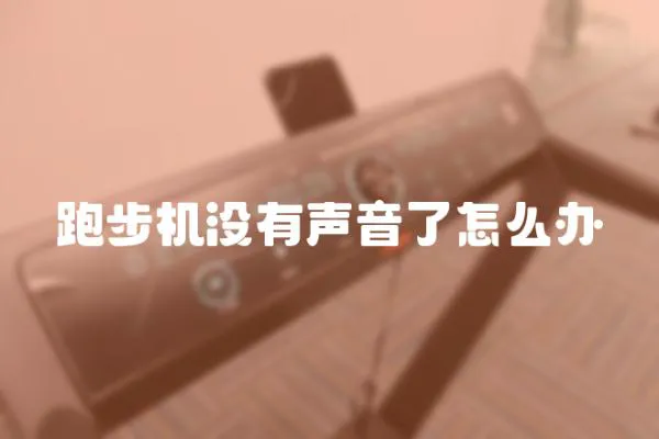 跑步機沒有聲音了怎么辦