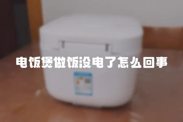 電飯煲做飯沒電了怎么回事