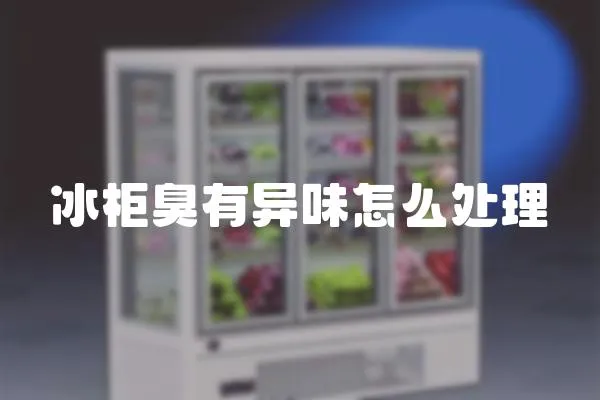 冰柜臭有異味怎么處理