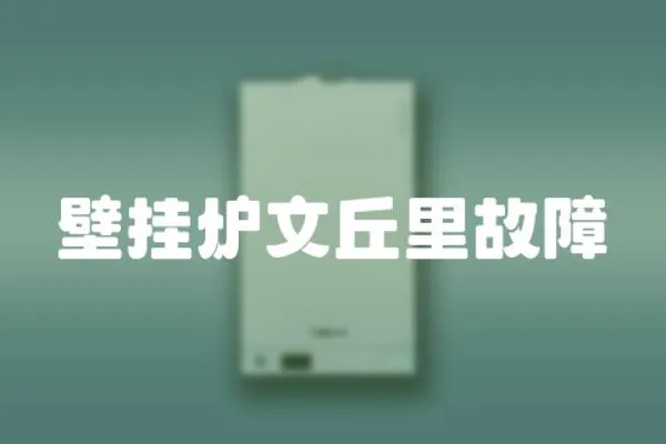 壁掛爐文丘里故障