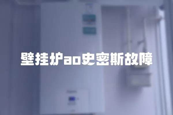 壁掛爐ao史密斯故障