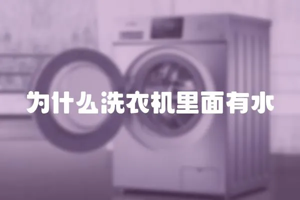 為什么洗衣機里面有水
