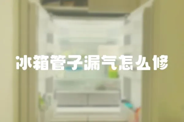 冰箱管子漏氣怎么修