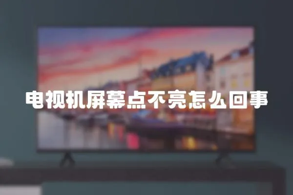 電視機屏幕點不亮怎么回事