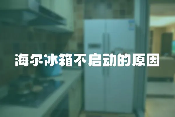 海爾冰箱不啟動的原因