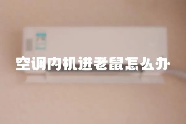空調內機進老鼠怎么辦