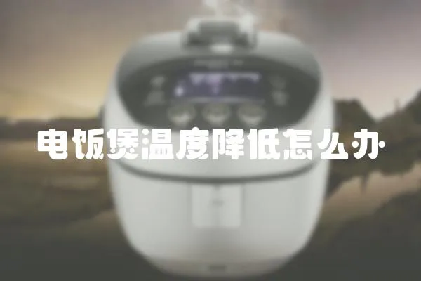 電飯煲溫度降低怎么辦