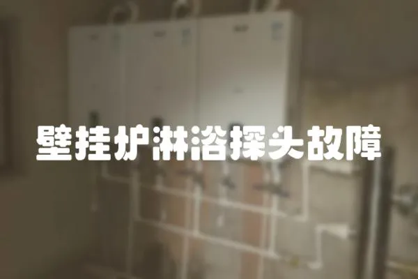 壁掛爐淋浴探頭故障