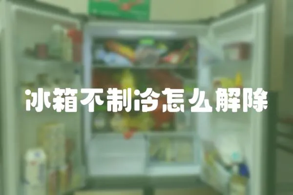冰箱不制冷怎么解除