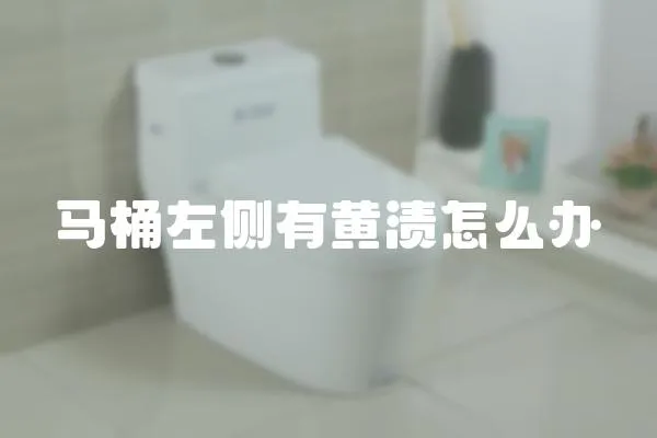 馬桶左側有黃漬怎么辦