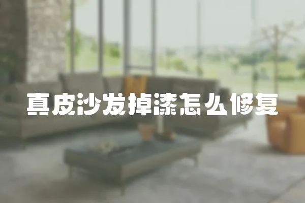 真皮沙發(fā)掉漆怎么修復(fù)