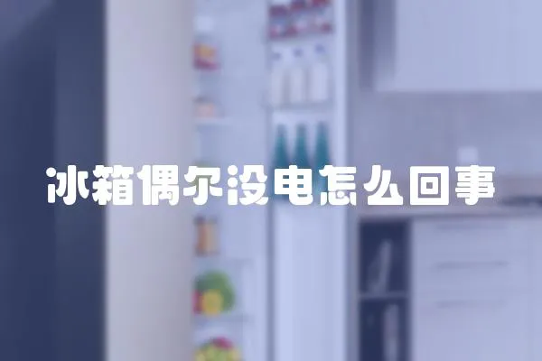 冰箱偶爾沒電怎么回事