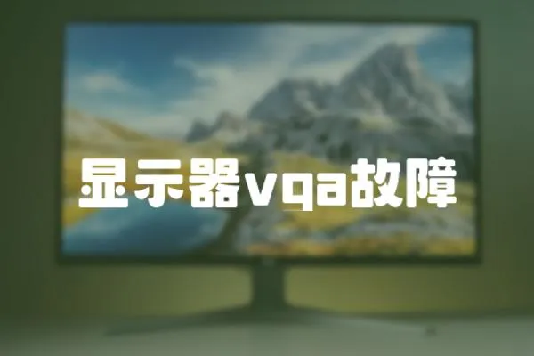 顯示器vga故障