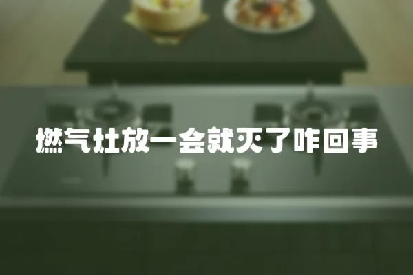 燃氣灶放一會就滅了咋回事