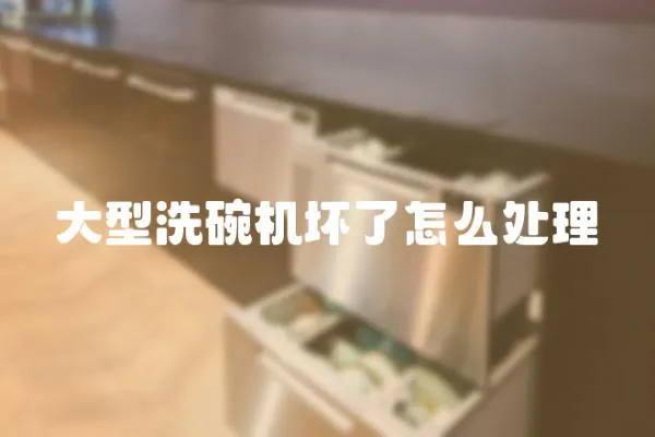 大型洗碗機(jī)壞了怎么處理