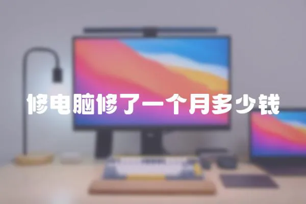 修電腦修了一個月多少錢