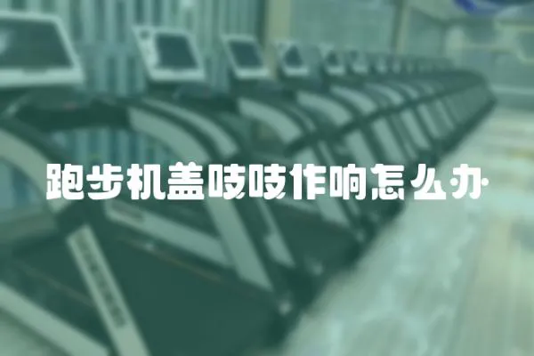 跑步機蓋吱吱作響怎么辦