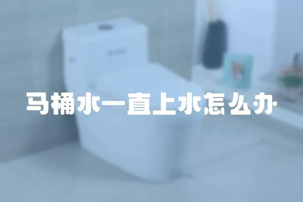馬桶水一直上水怎么辦