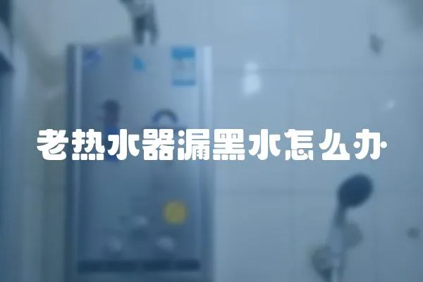 老熱水器漏黑水怎么辦