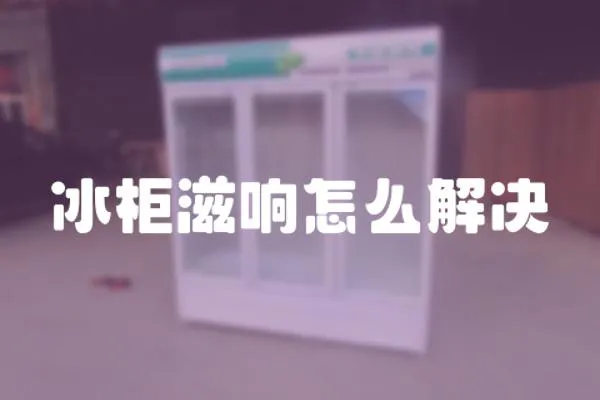 冰柜滋響怎么解決