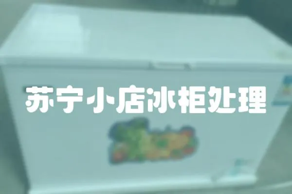 蘇寧小店冰柜處理