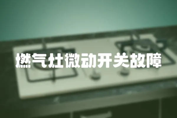 燃氣灶微動開關(guān)故障