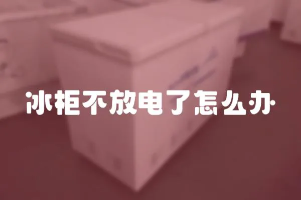 冰柜不放電了怎么辦