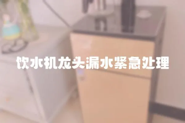 飲水機龍頭漏水緊急處理
