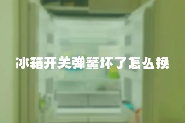 冰箱開關彈簧壞了怎么換