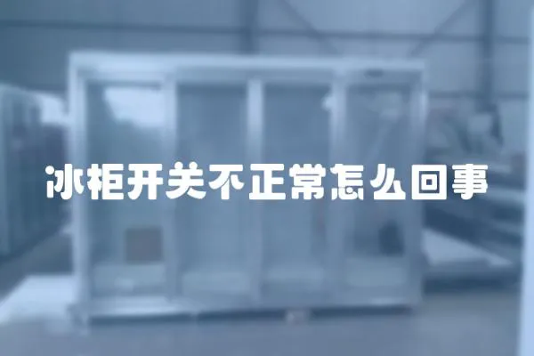 冰柜開(kāi)關(guān)不正常怎么回事