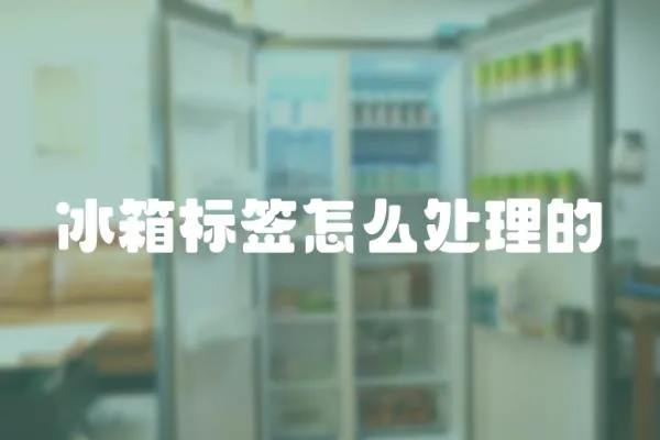 冰箱標簽怎么處理的