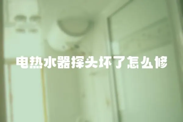 電熱水器探頭壞了怎么修