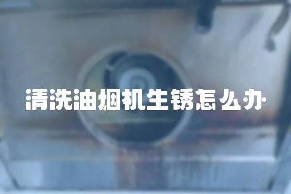 清洗油煙機生銹怎么辦