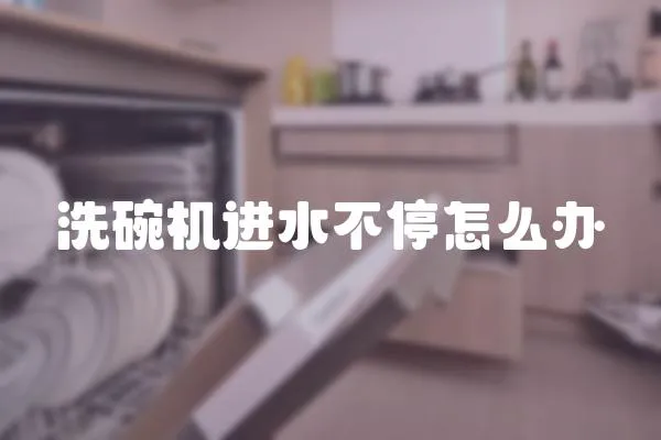 洗碗機進水不停怎么辦