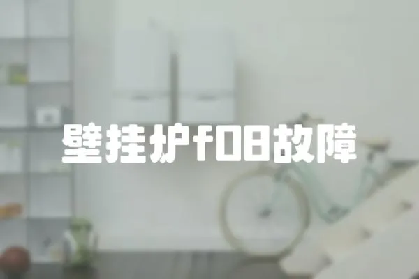 壁掛爐f08故障