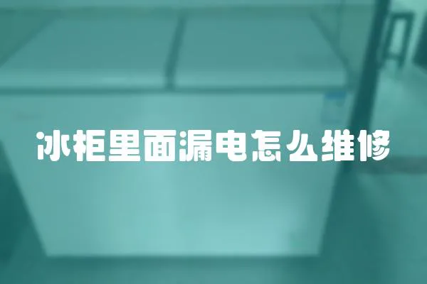 冰柜里面漏電怎么維修