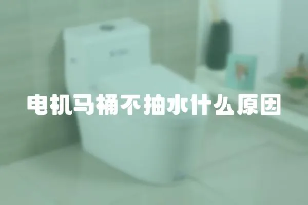 電機馬桶不抽水什么原因