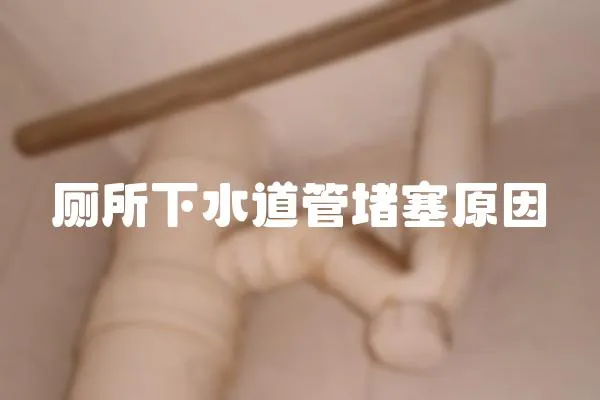 廁所下水道管堵塞原因