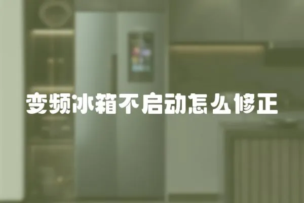 變頻冰箱不啟動怎么修正